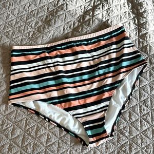 Torrid Striped Swim Bottoms